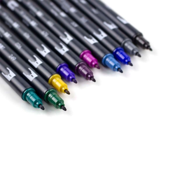 Set Dual Brush Tombow Bohemian x 10 colores - Imagen 3